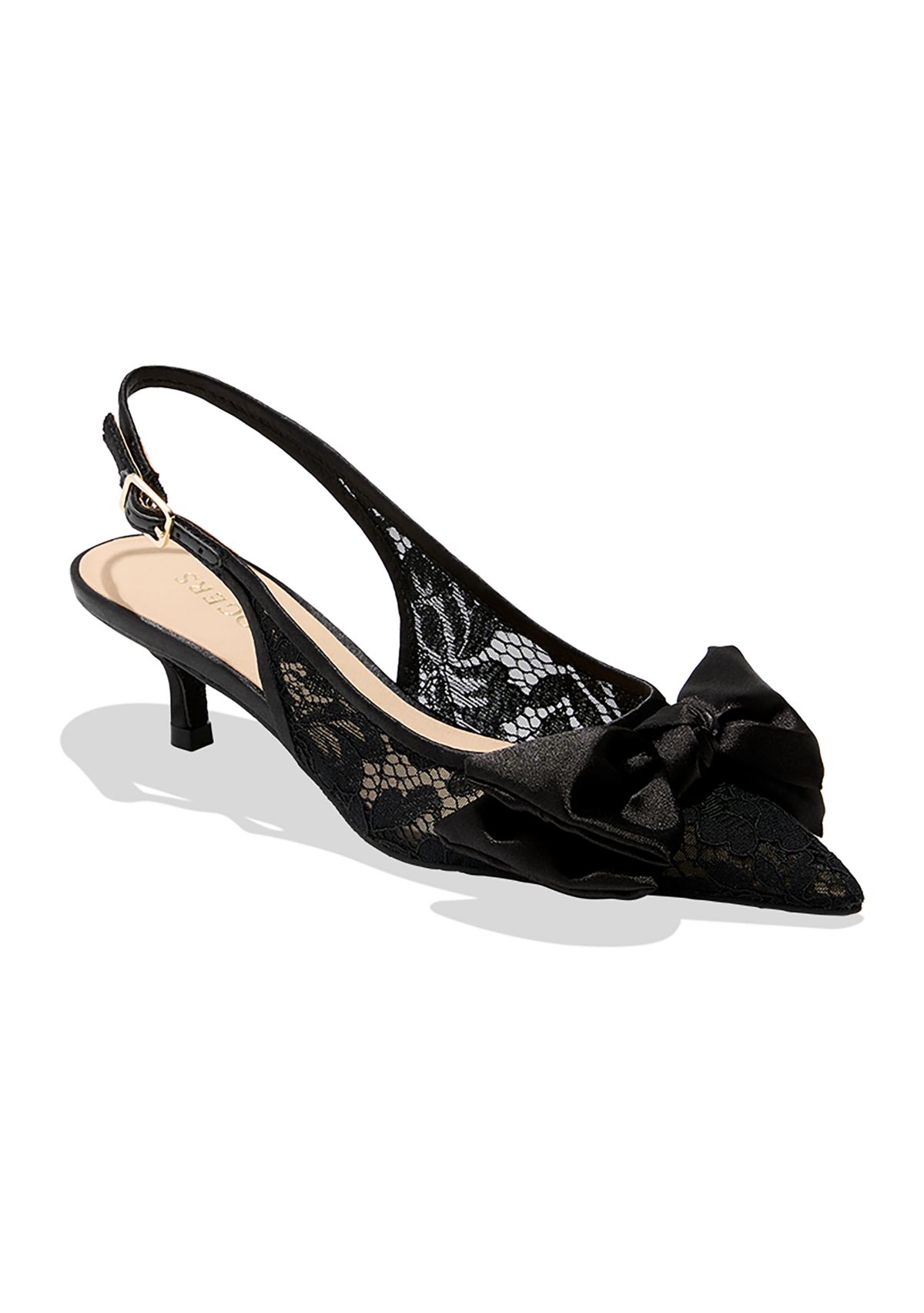 Debra Kitten Heel Slingbacks