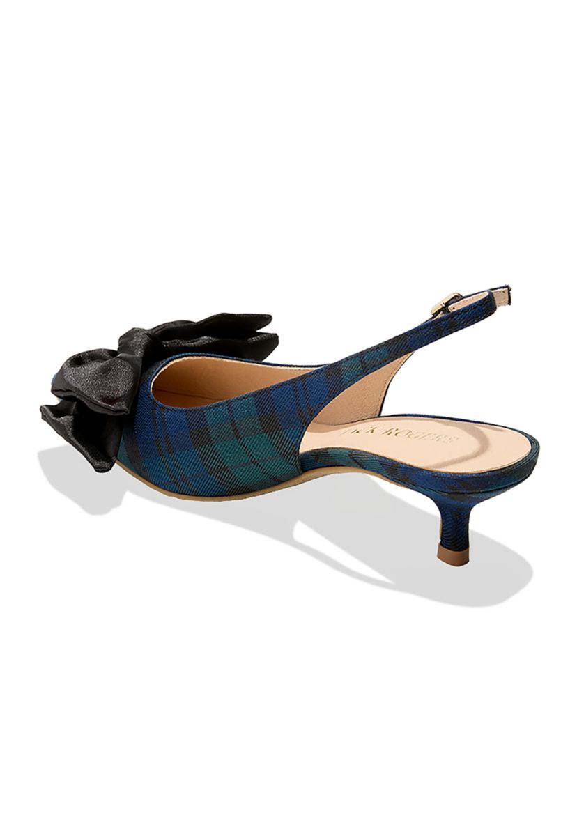 Debra Plaid Sling Back Heels
