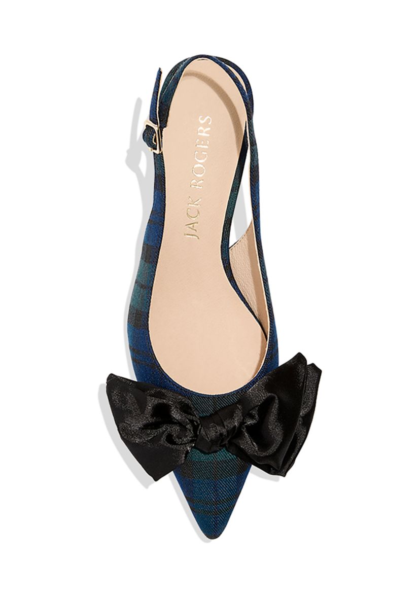 Debra Plaid Sling Back Heels