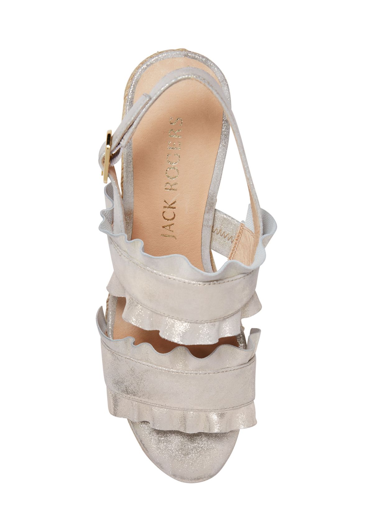 Rosie Ruffle Wedge Sandals