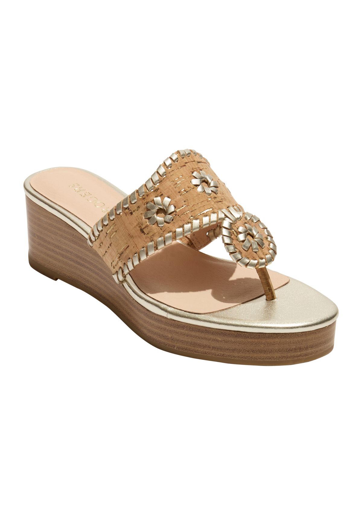 Jacks Mid Wedge Cork Sandals
