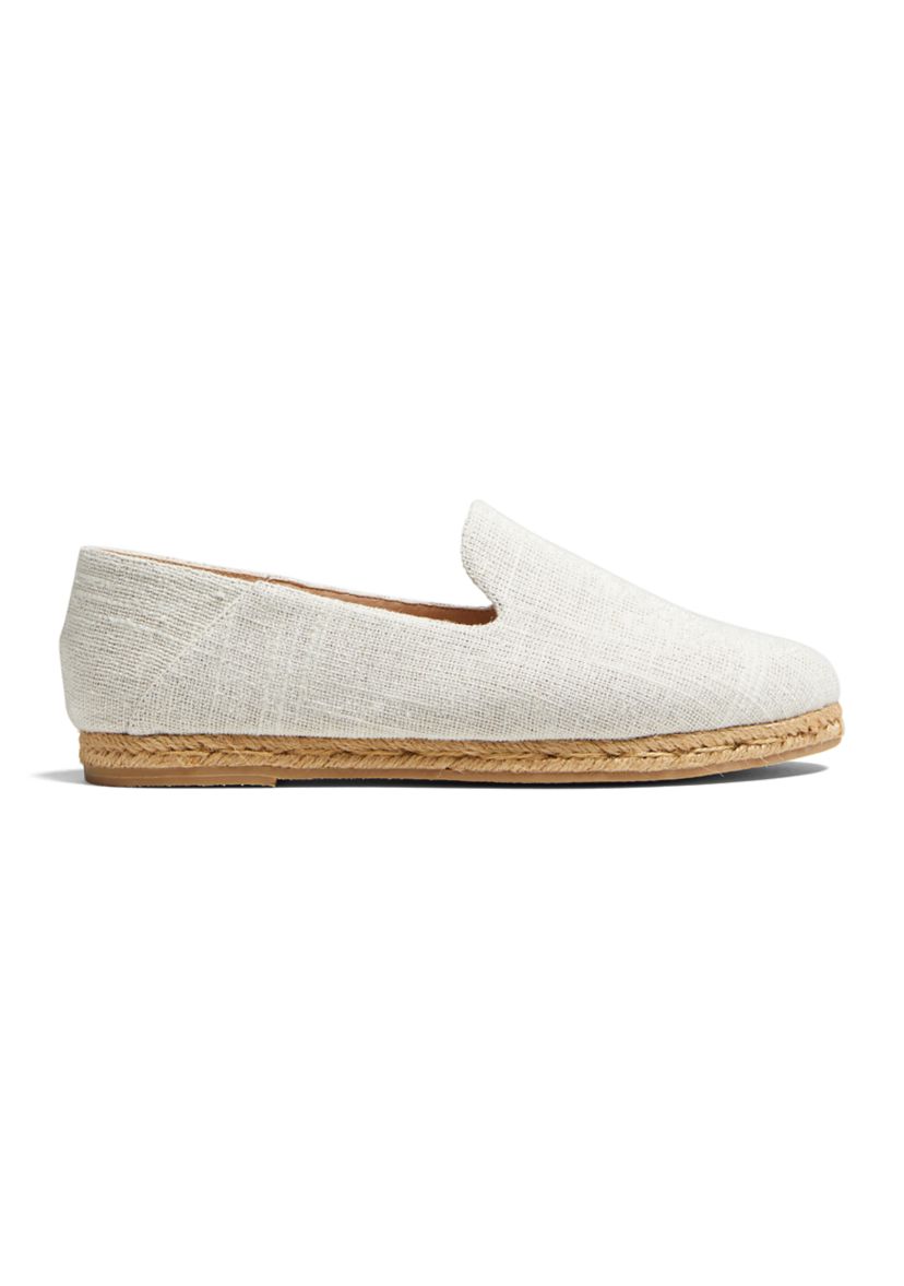Audrey Linen Espadrille Flats