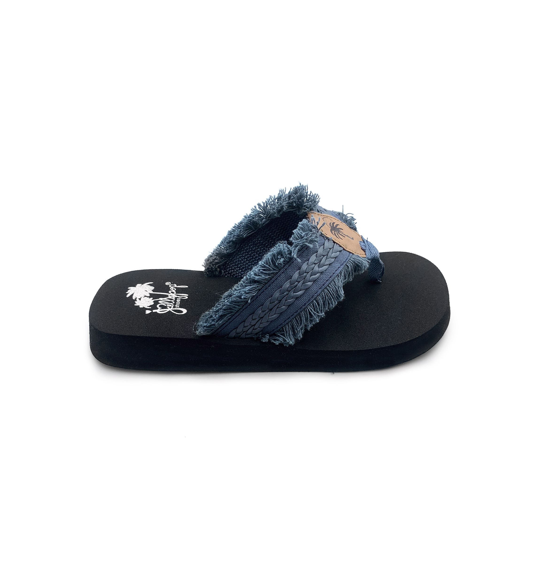 Toriana Woven Fringe Flip Flop Thong Sandals