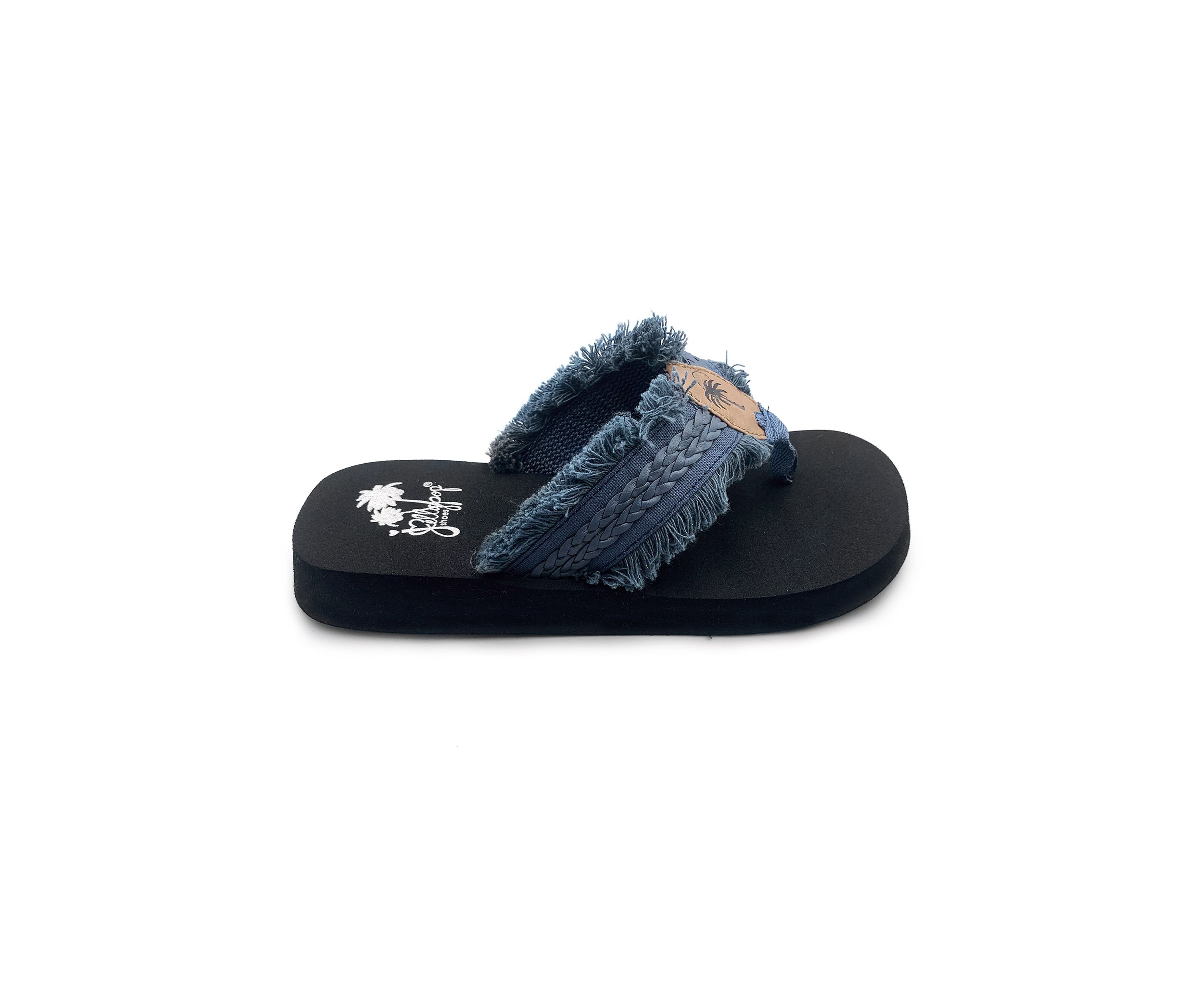 Toriana Woven Fringe Flip Flop Thong Sandals
