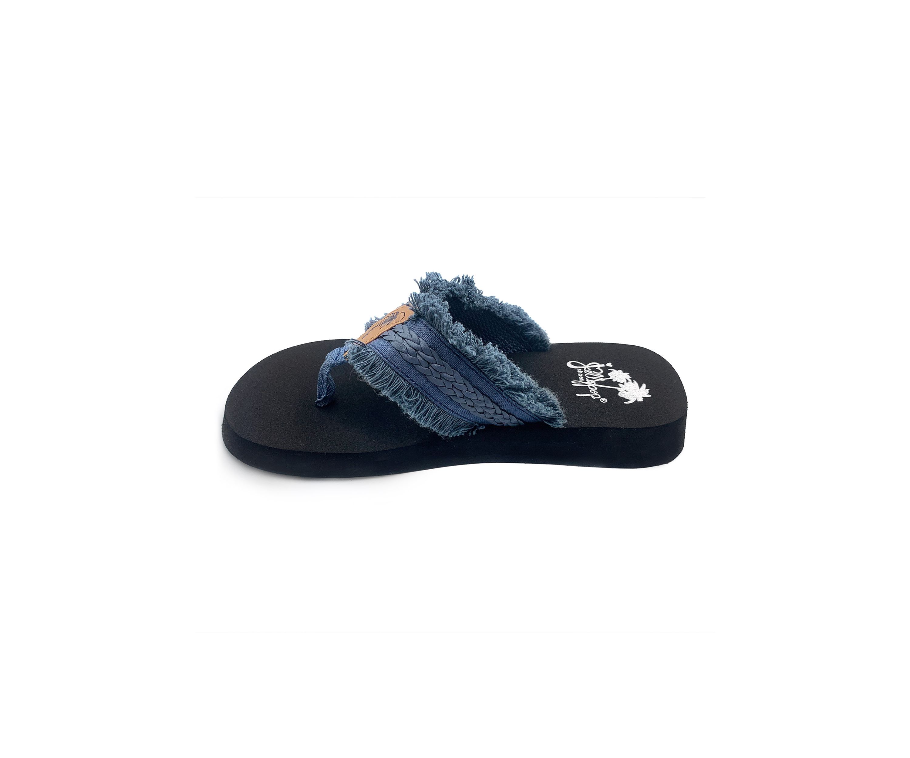 Toriana Woven Fringe Flip Flop Thong Sandals