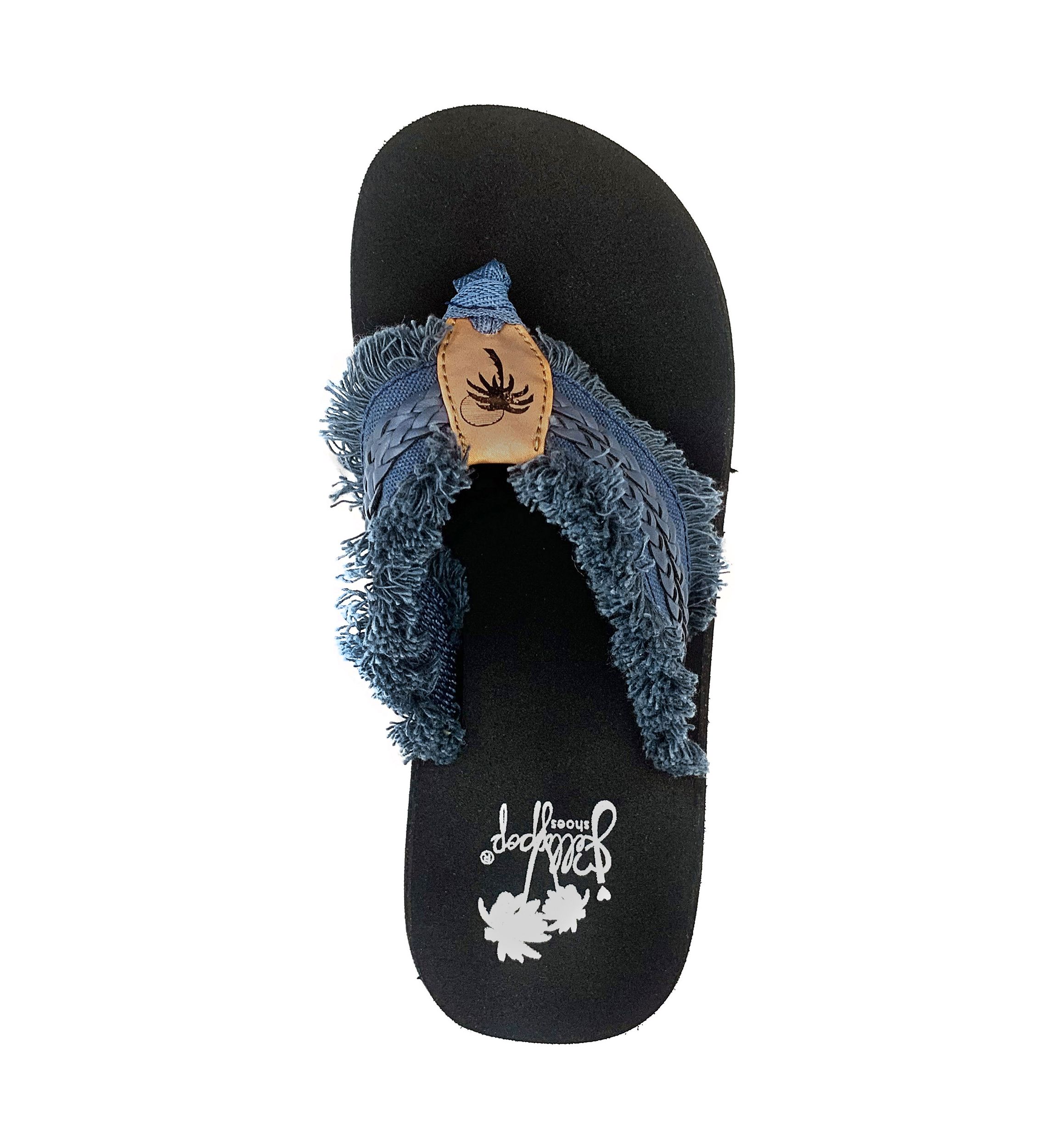 Toriana Woven Fringe Flip Flop Thong Sandals