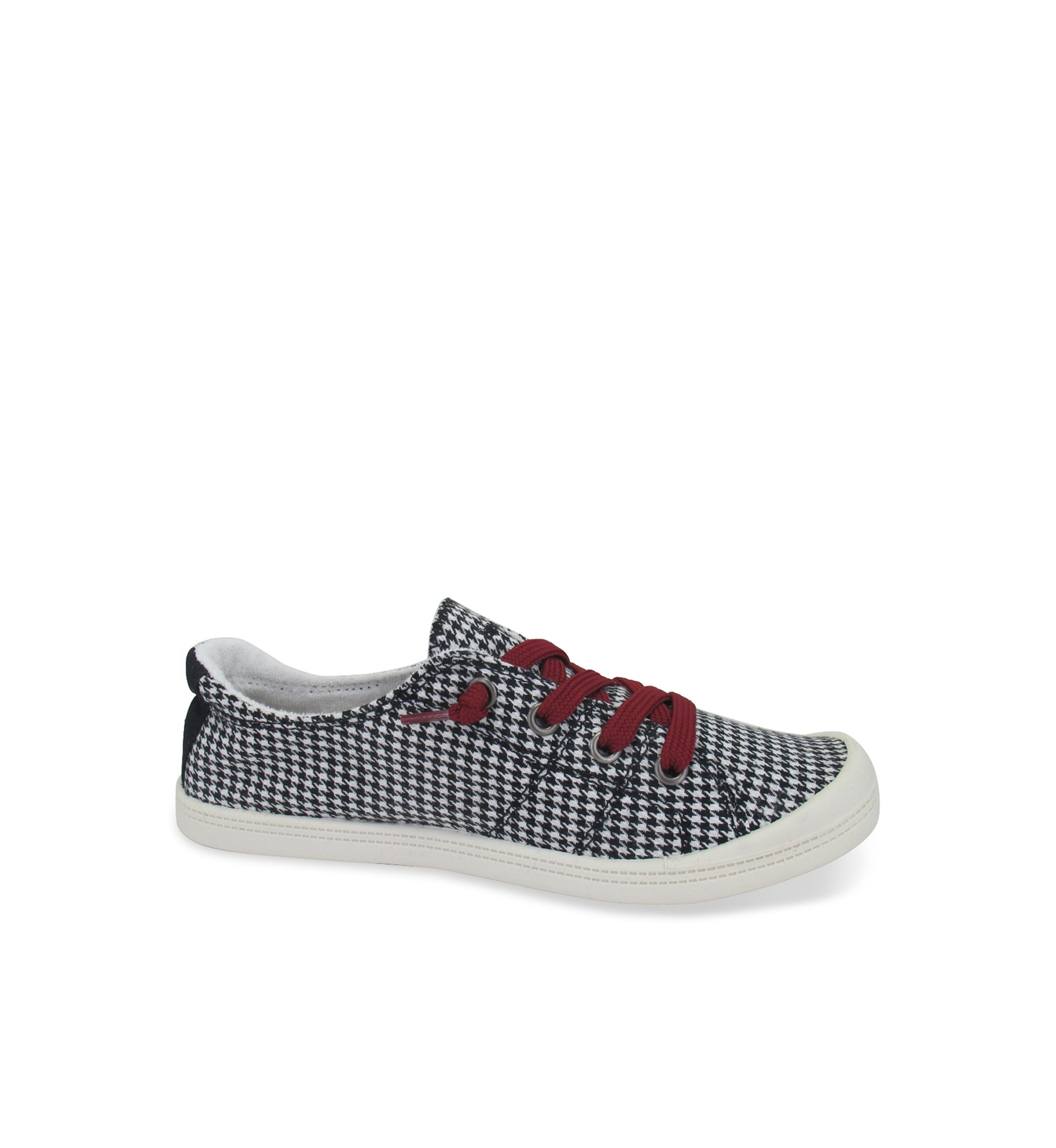 Dallas Lace up Sneakers with Houndstooth