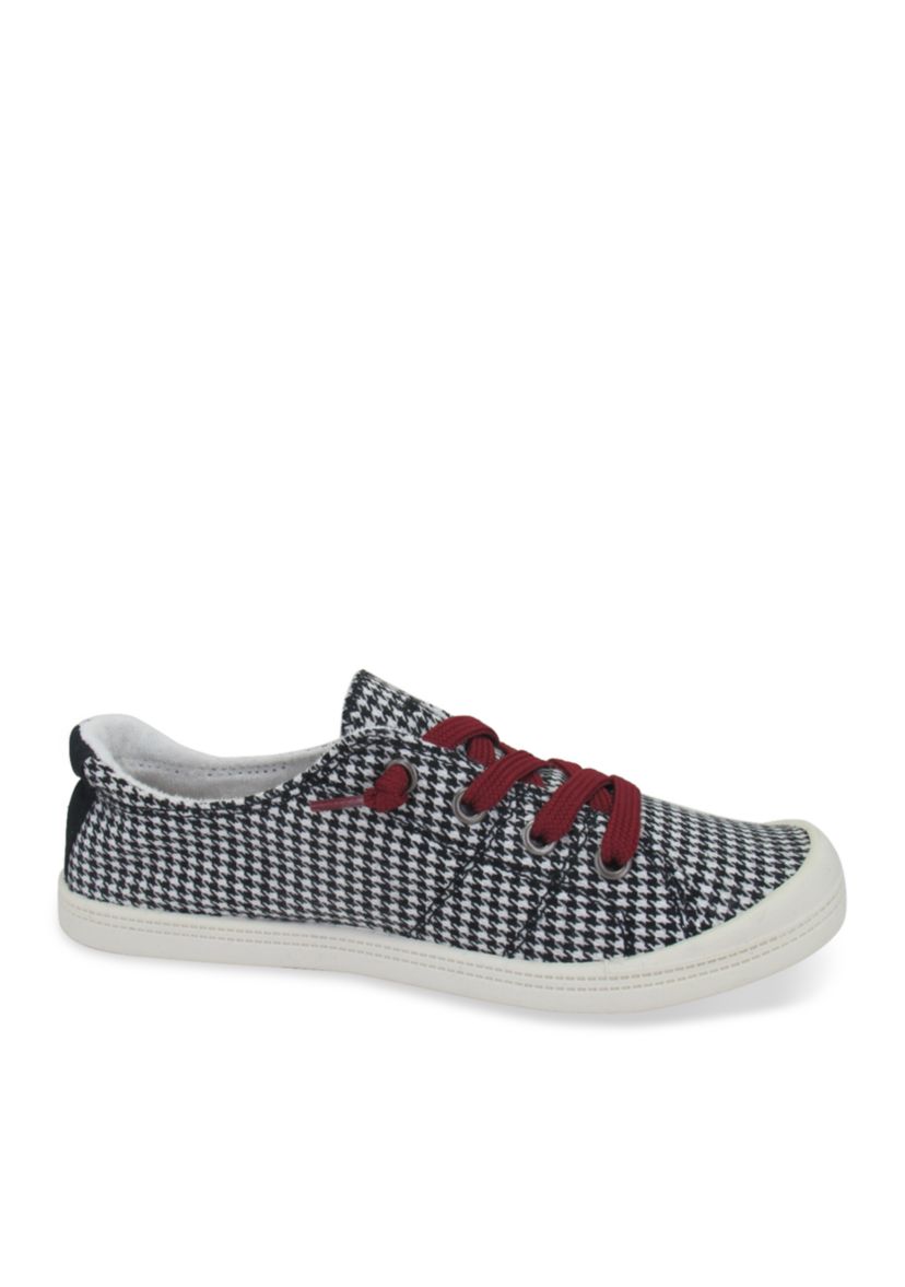 Dallas Lace up Sneakers with Houndstooth