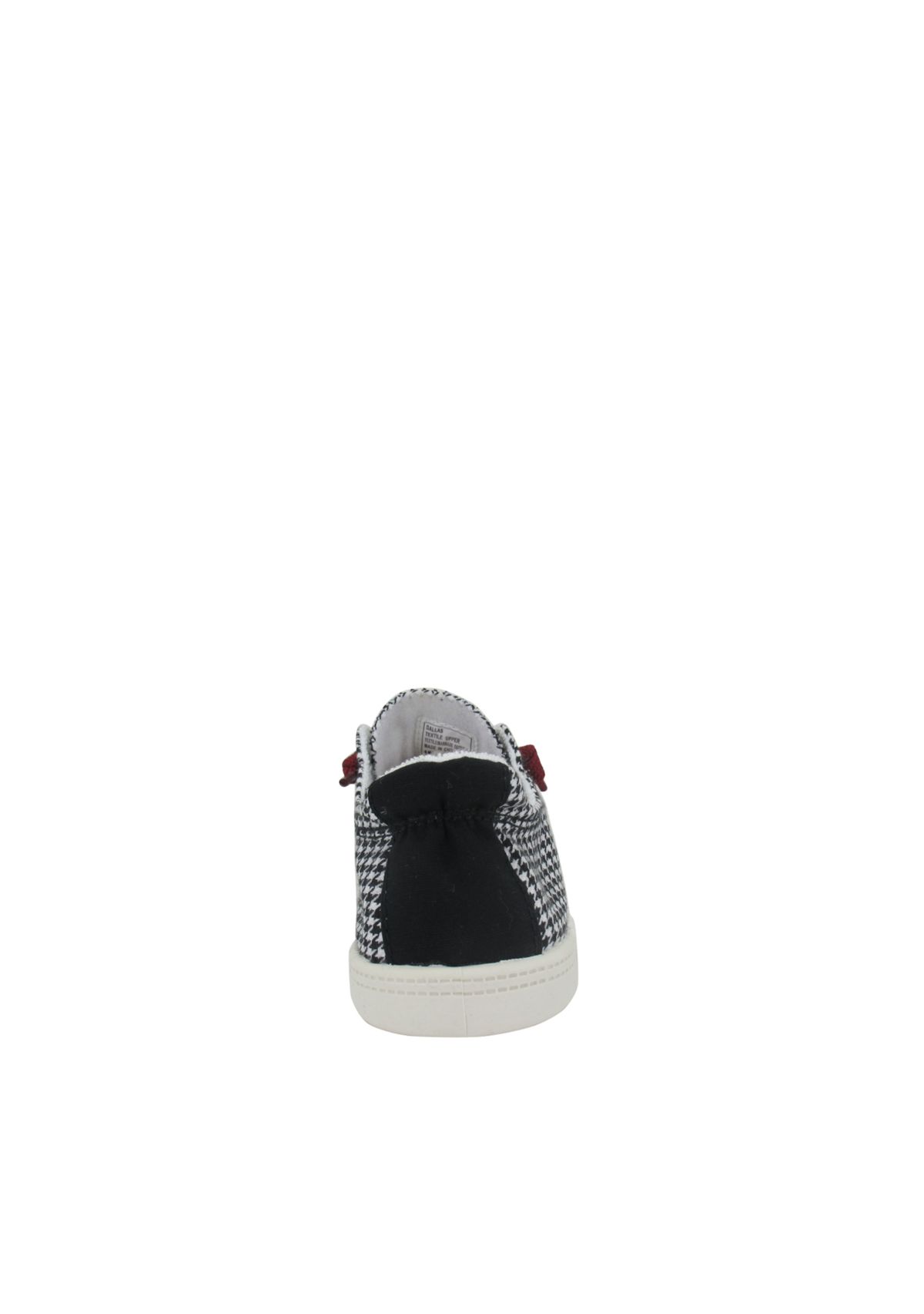 Dallas Lace up Sneakers with Houndstooth