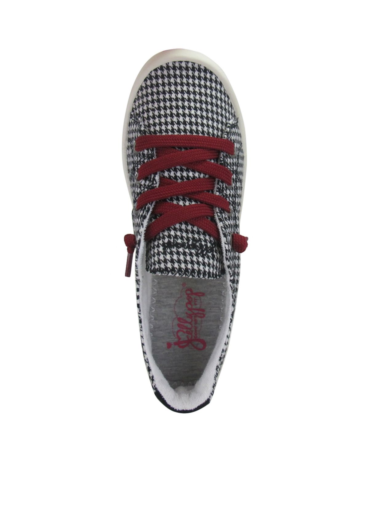 Dallas Lace up Sneakers with Houndstooth
