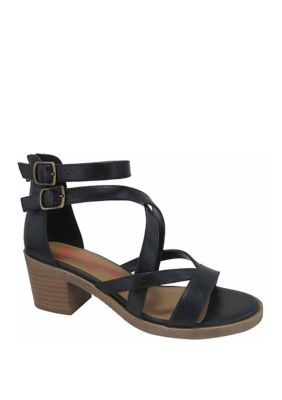 black jellypop sandals