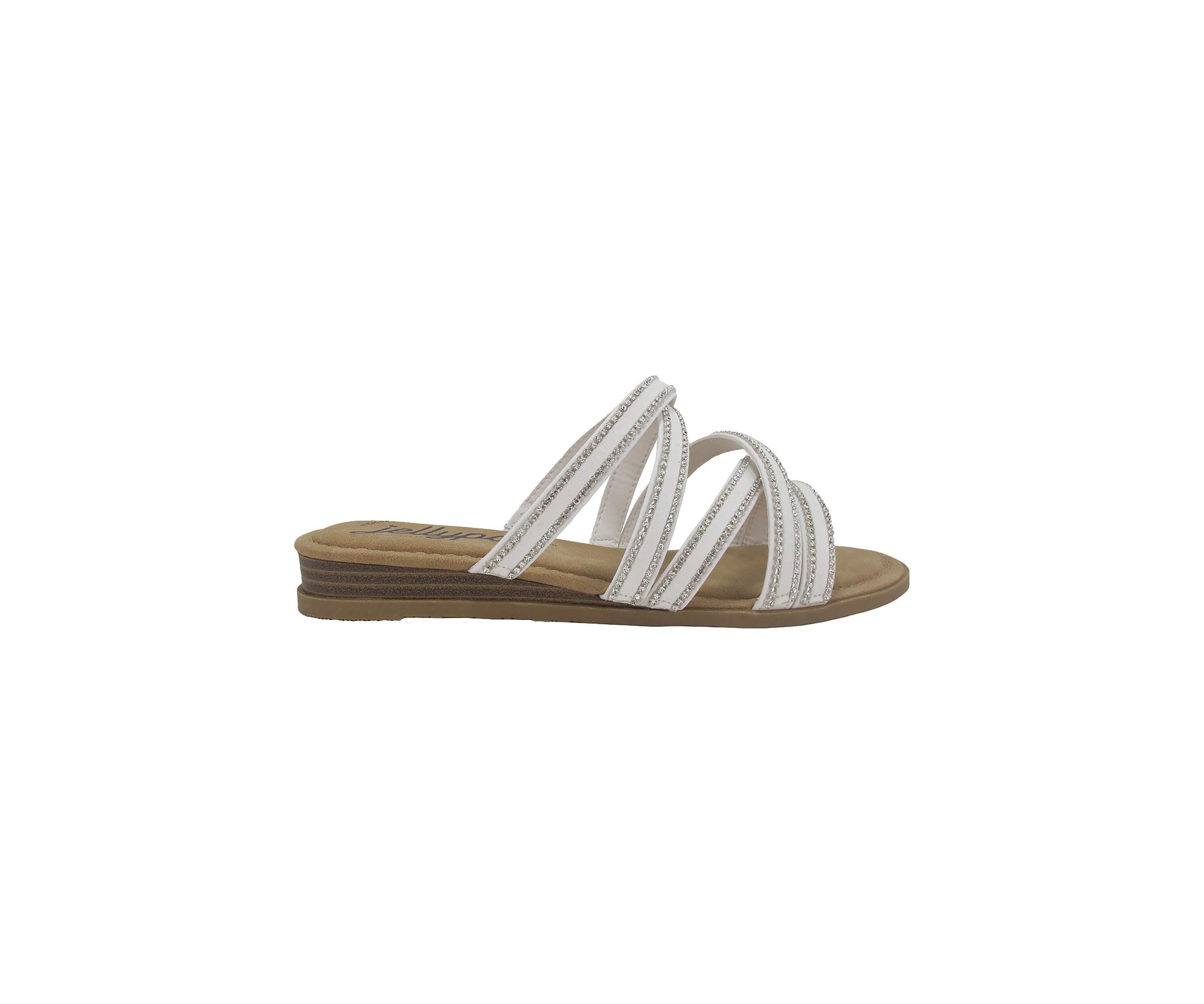 Glisten Wedge Flat Sandals