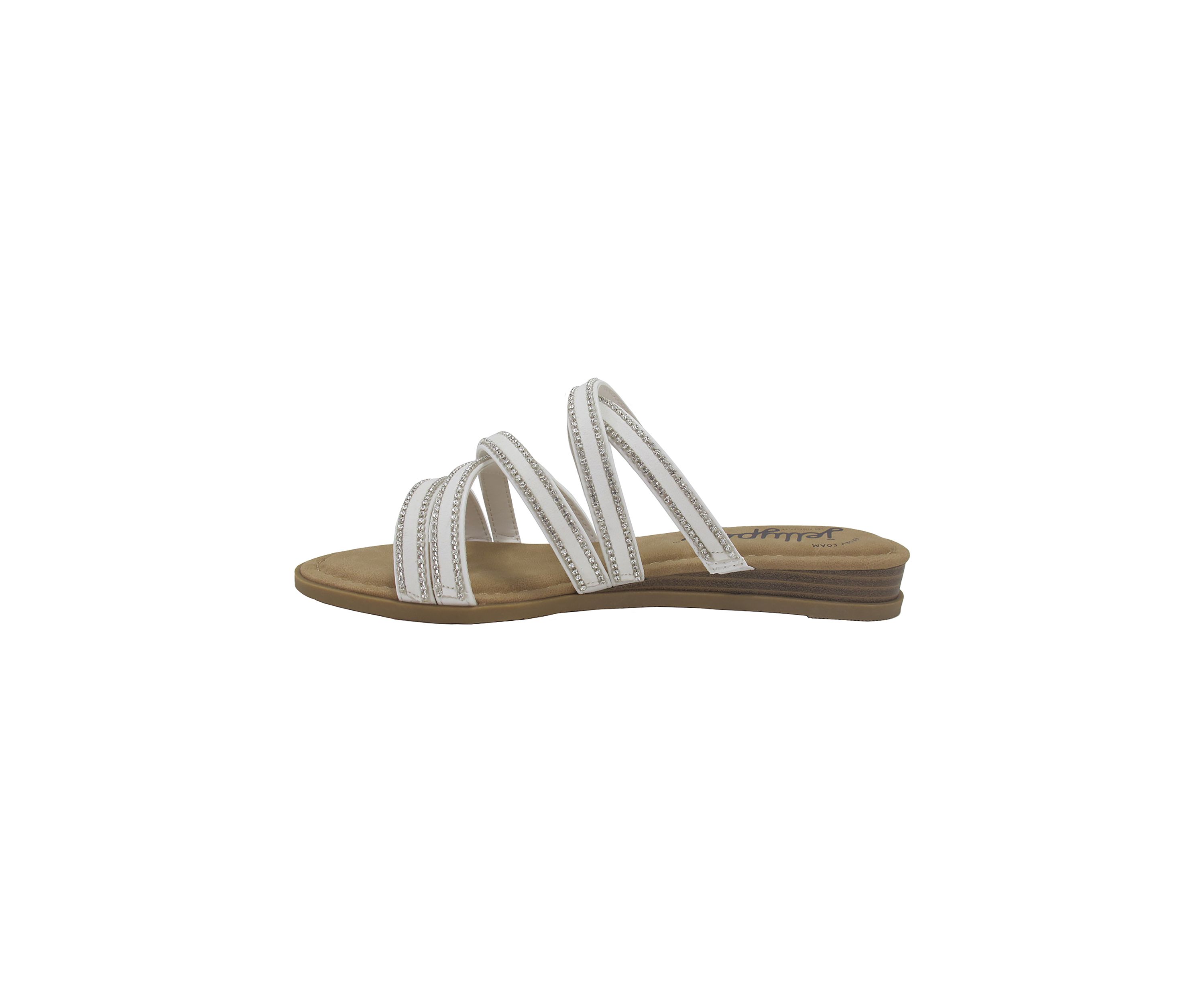 Glisten Wedge Flat Sandals