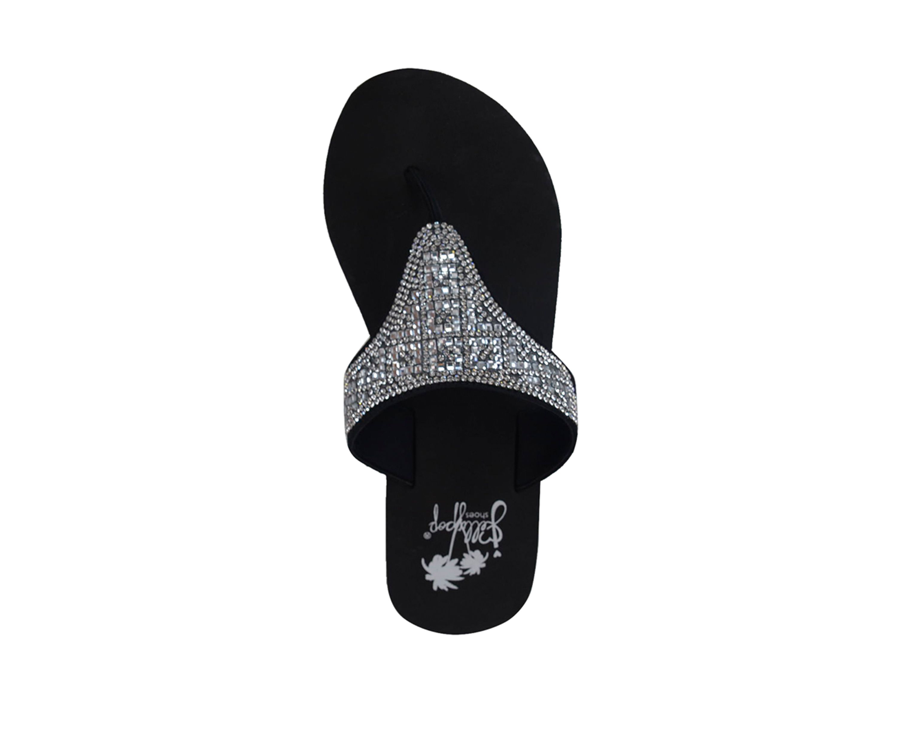 Sparkle Wedge Flip Flop Sandals