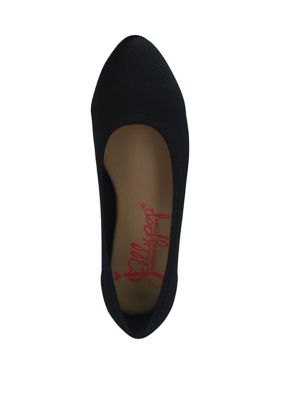 Champs Pointed Knit Flats