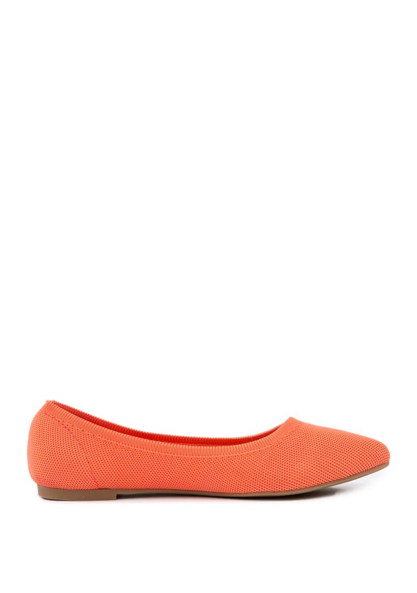 Champs Pointed Knit Flats