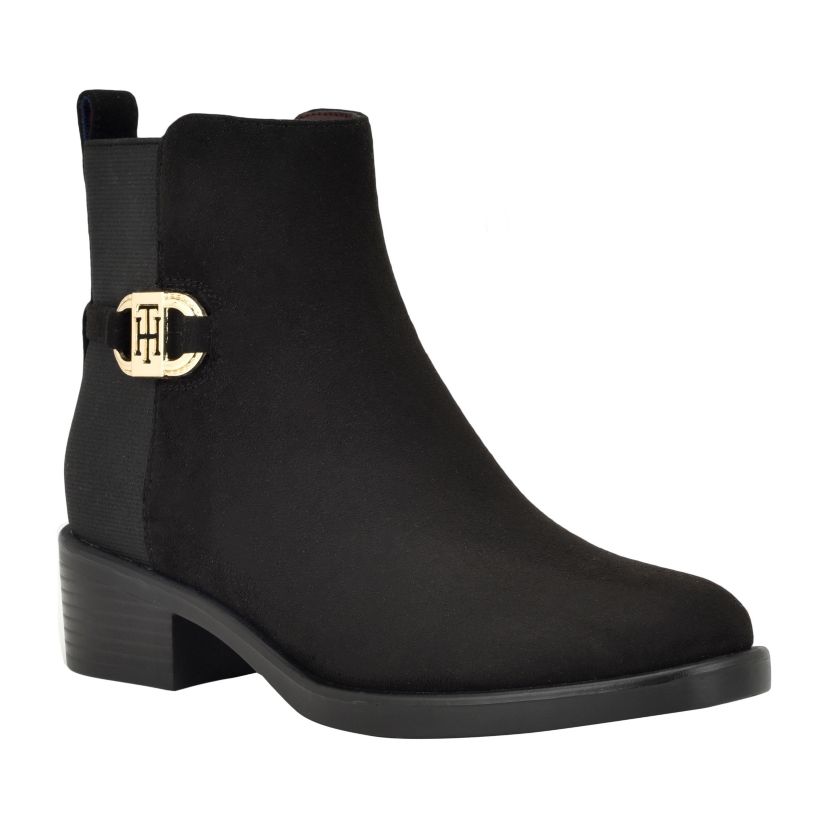 Imiera Womens Side Zip Ornamented Booties