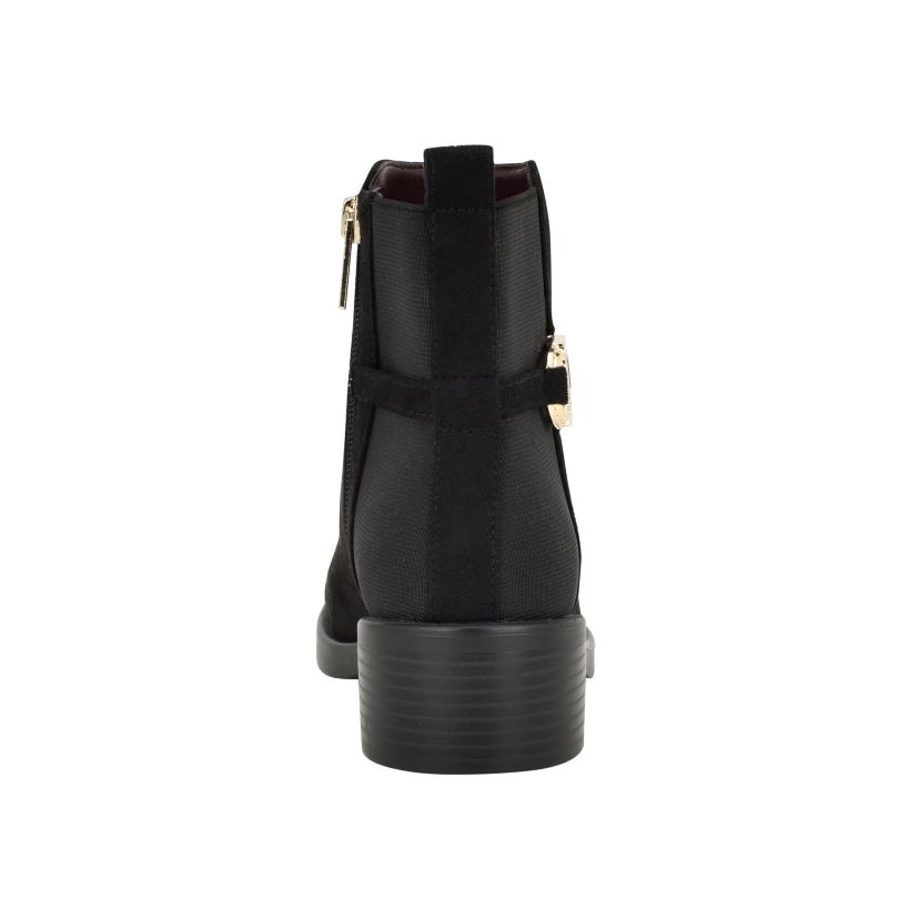 Imiera Womens Side Zip Ornamented Booties
