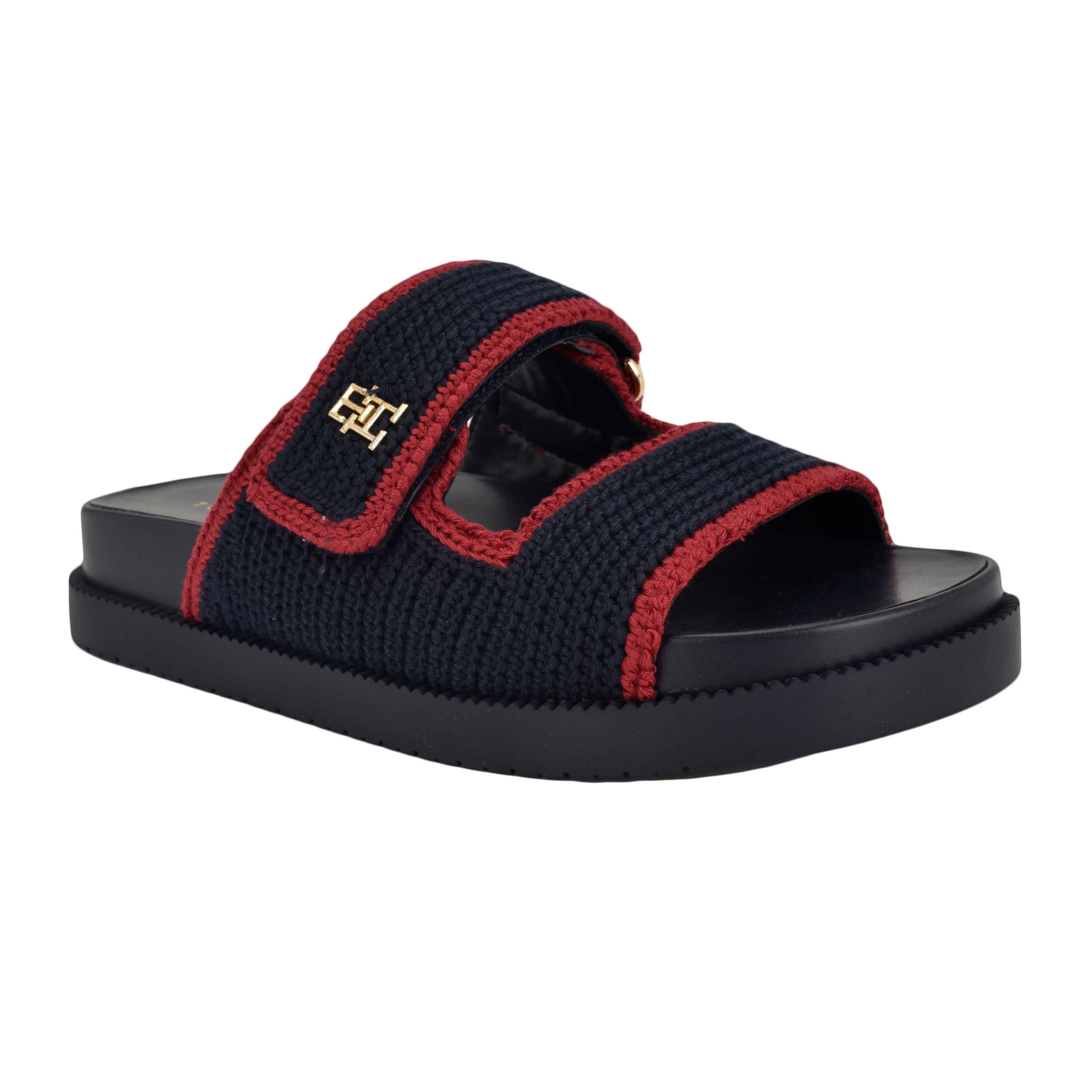 Landyn Womens Crochet Footbed Sandals