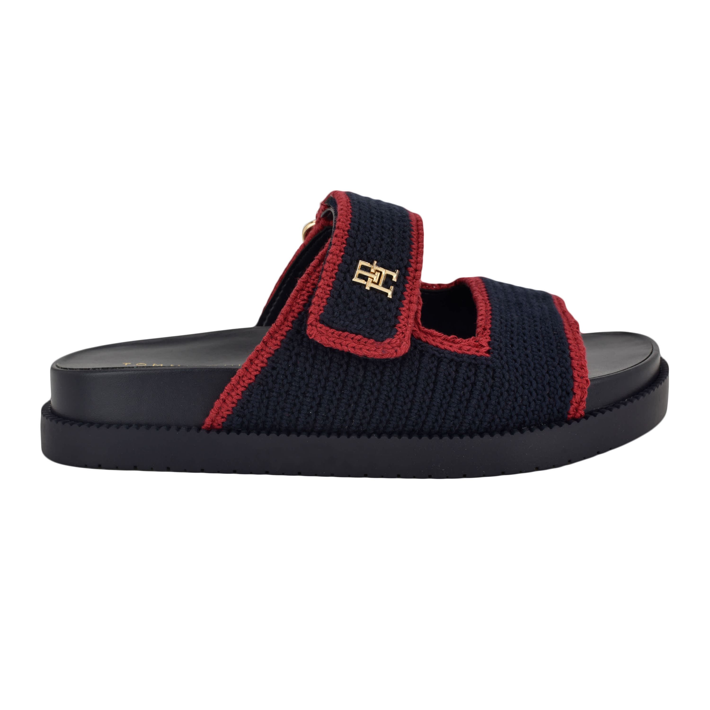 Landyn Womens Crochet Footbed Sandals