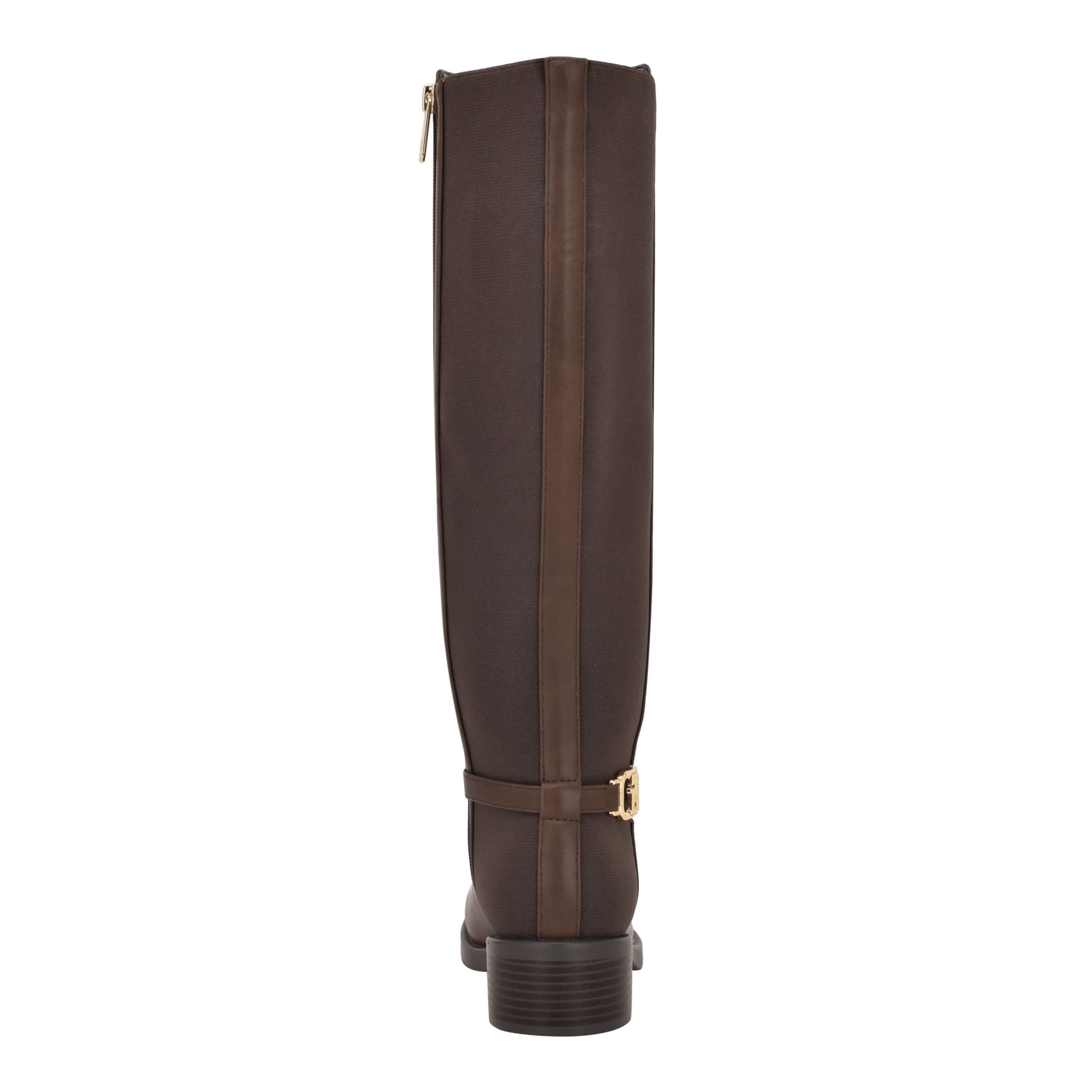 Imaliz Womens Side Zip Ornamented Riding Boots
