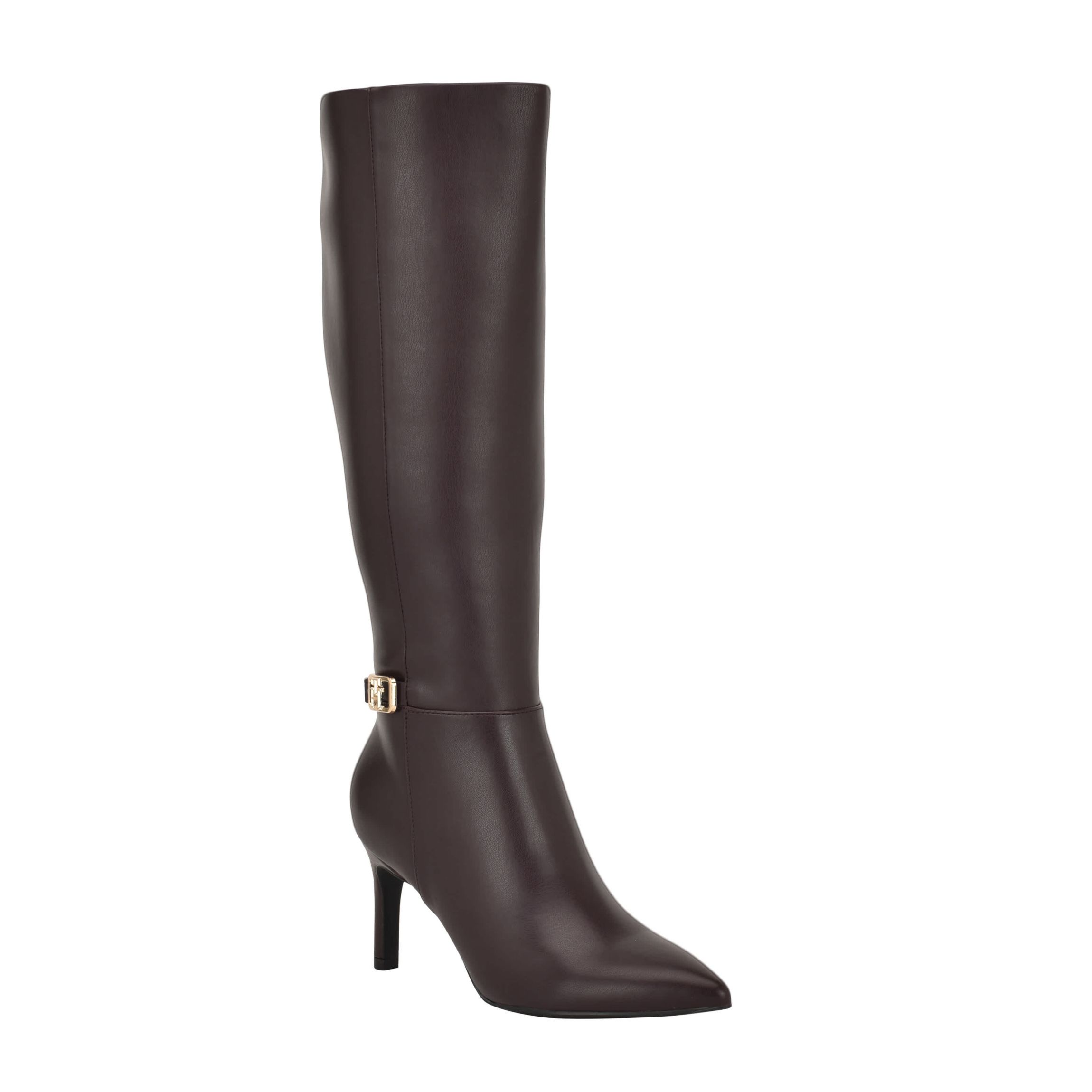 Janyze Womens Side Zip Pointed Toe Dress Boots