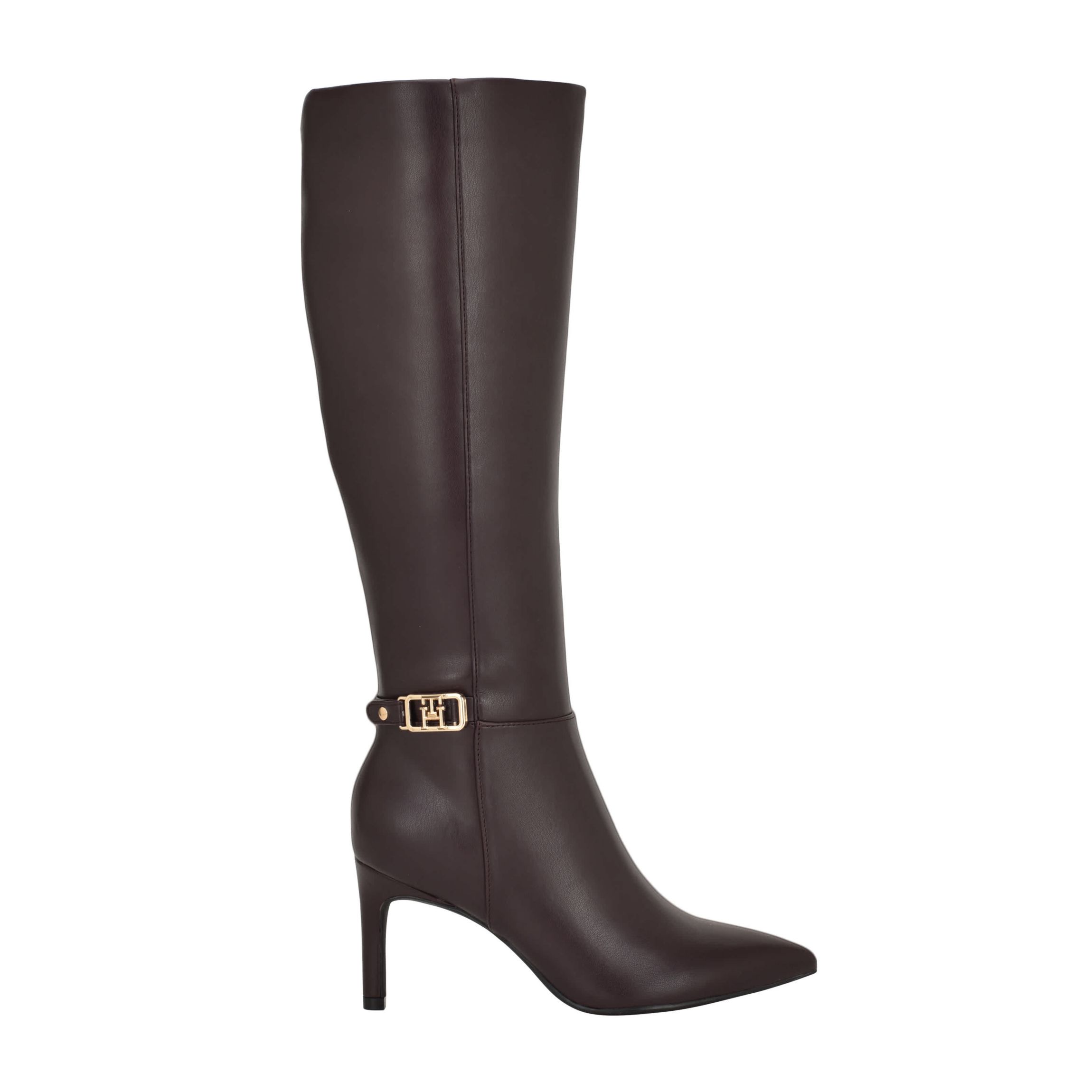 Janyze Womens Side Zip Pointed Toe Dress Boots