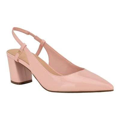 Tommy Hilfiger Jezibee Women's Block Heel Dress Slingback, Pink, 7.5M