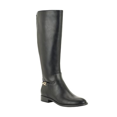 Tommy Hilfiger Women's Marlay-Wc Wide Calf Riding boots with harness detail