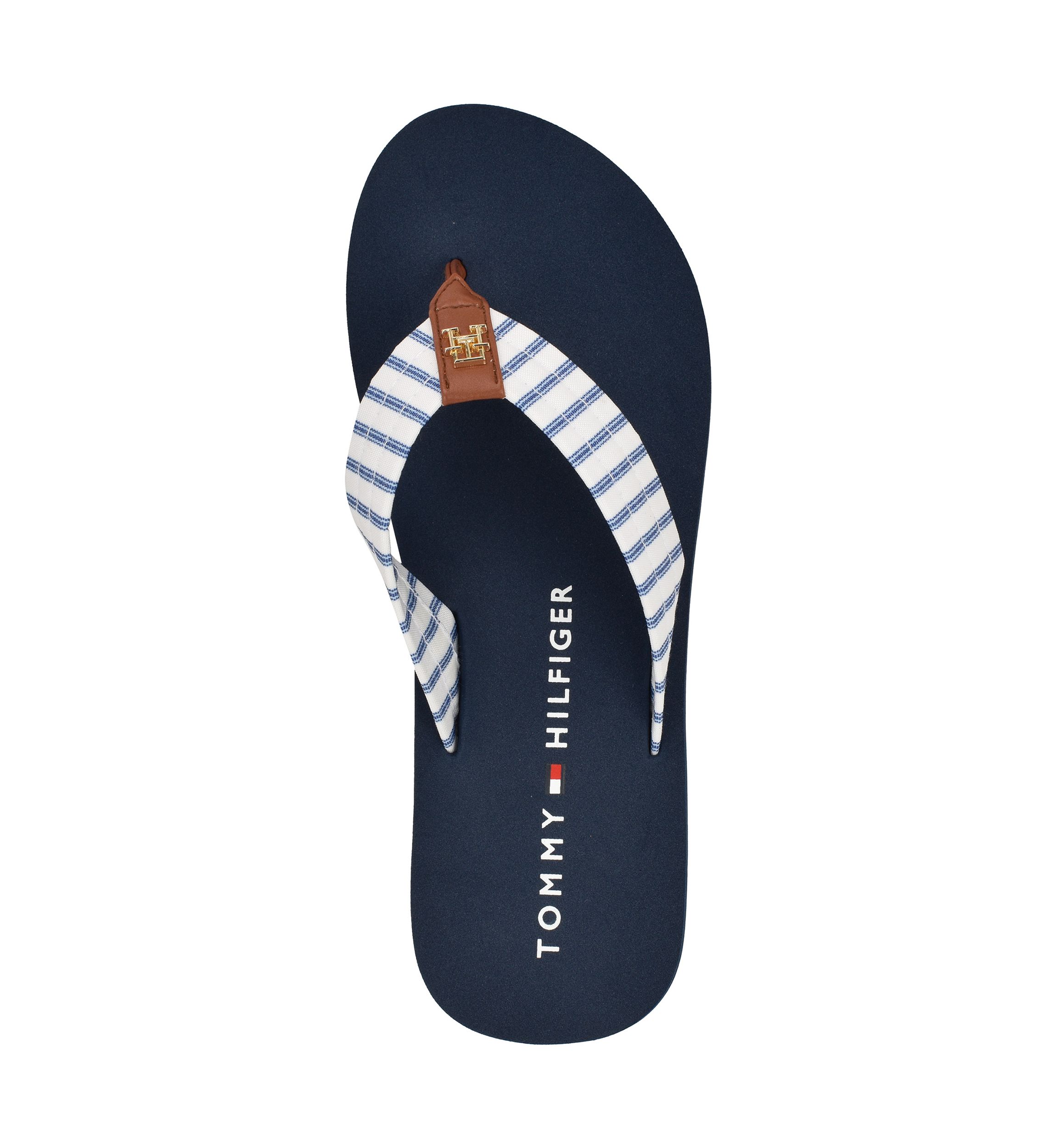 Janey Stripe Flip Flop Thong Sandals