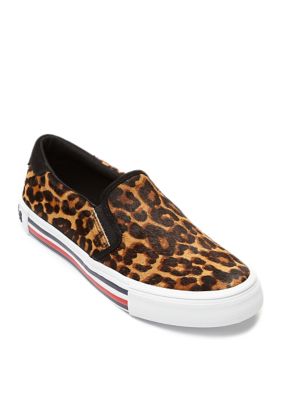 Tommy Hilfiger Hanks Leopard Print Slip On Sneakers belk