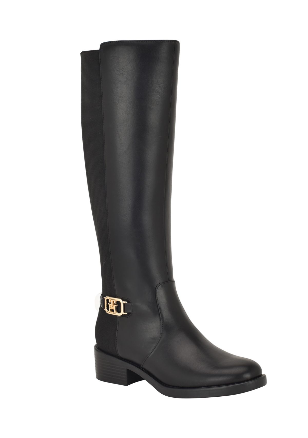 Imaliz Womens Side Zip Ornamented Riding Boot