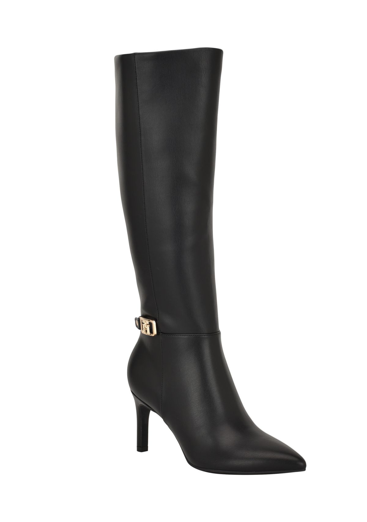 Janyze Womens Side Zip Pointed Toe Dress Boots