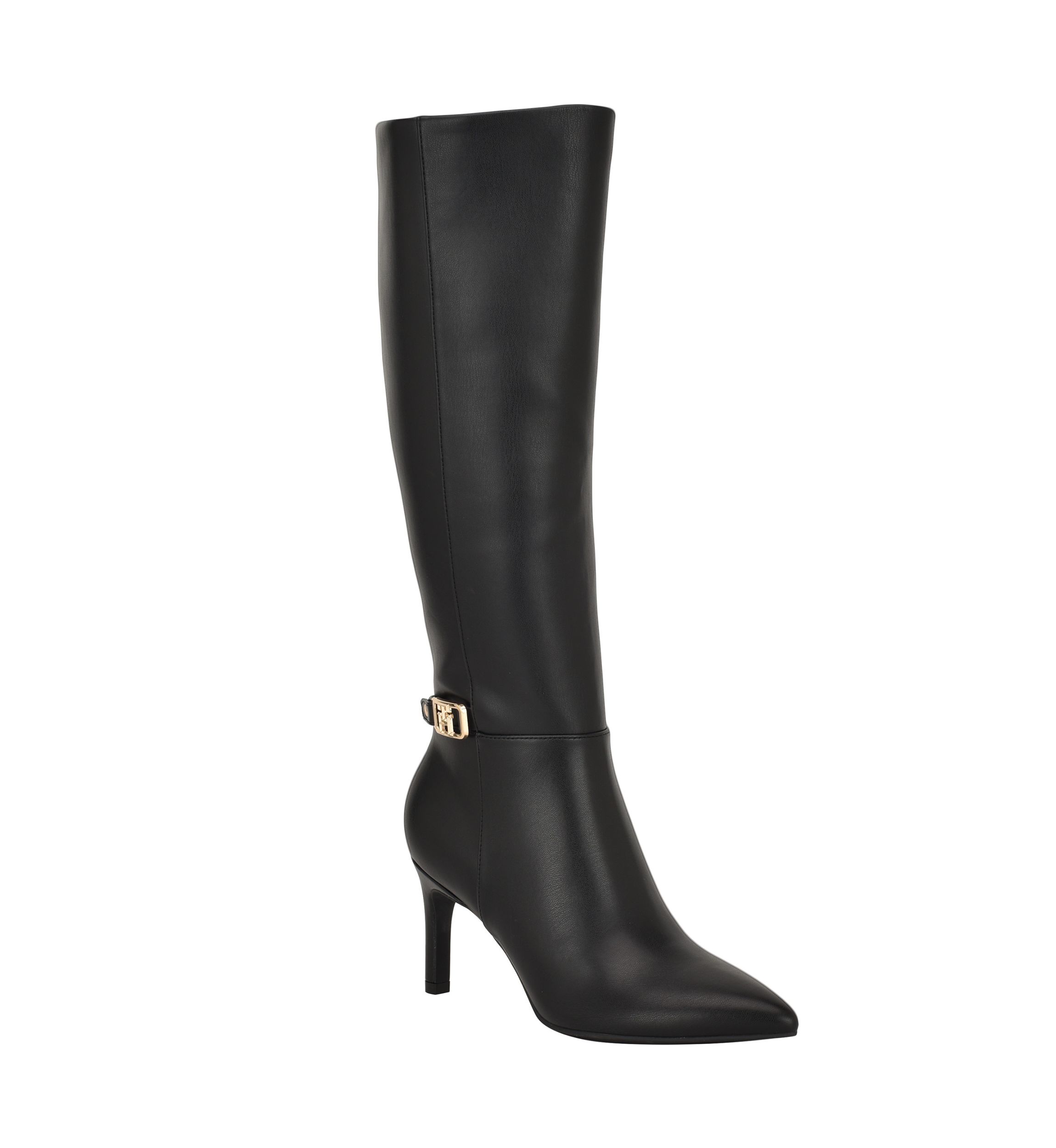 Janyze Womens Side Zip Pointed Toe Dress Boots