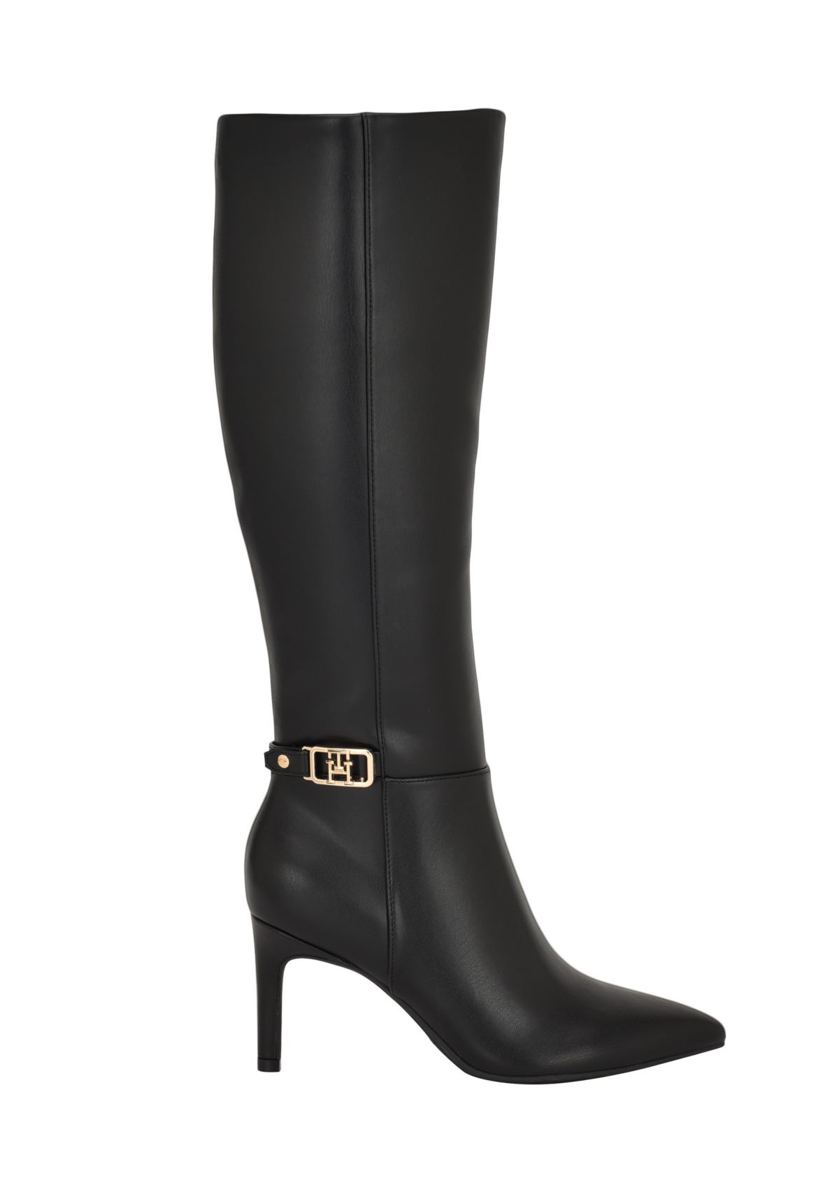 Janyze Womens Side Zip Pointed Toe Dress Boots