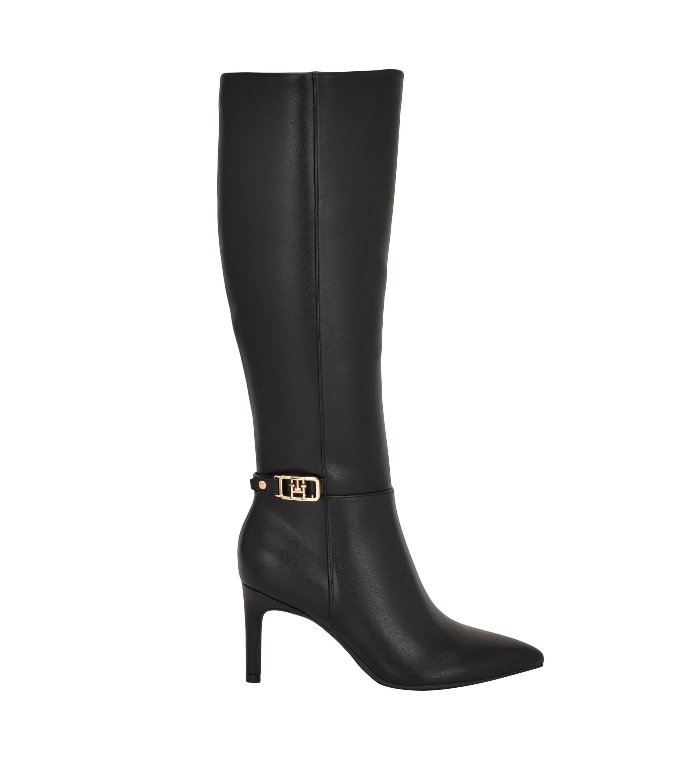 Janyze Womens Side Zip Pointed Toe Dress Boots