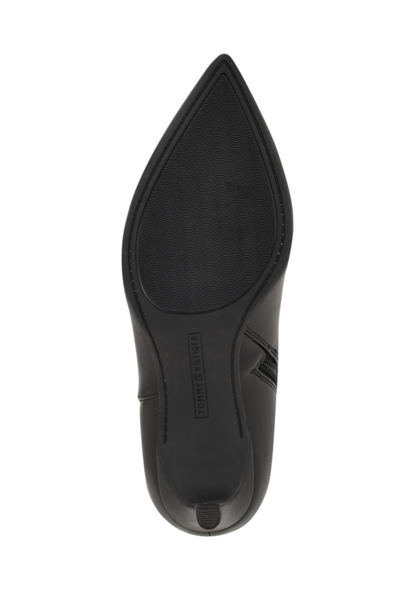 Janyze Womens Side Zip Pointed Toe Dress Boots