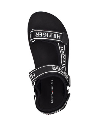 Tommy Hilfiger Slide Sandals Black  8 M or 9 M Womens Multi-Texture 