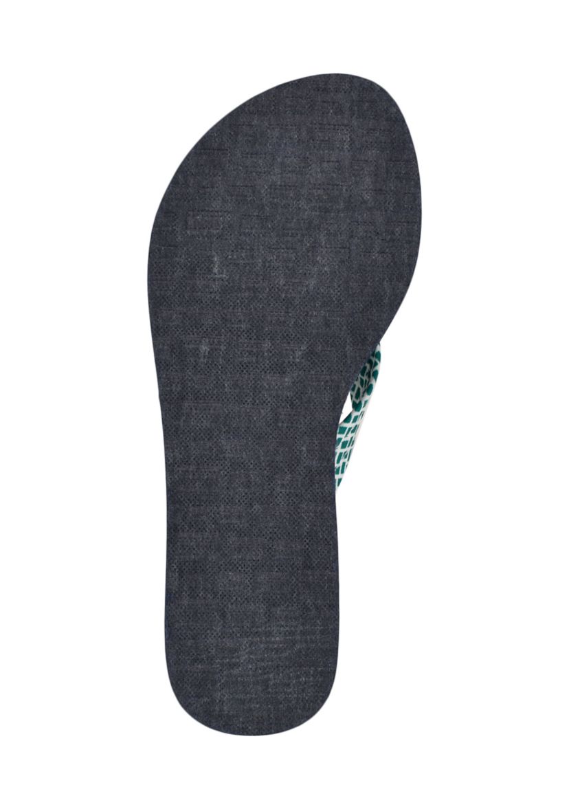 Raurei Lattice Wedge Flat Thong Flip Flop Sandals