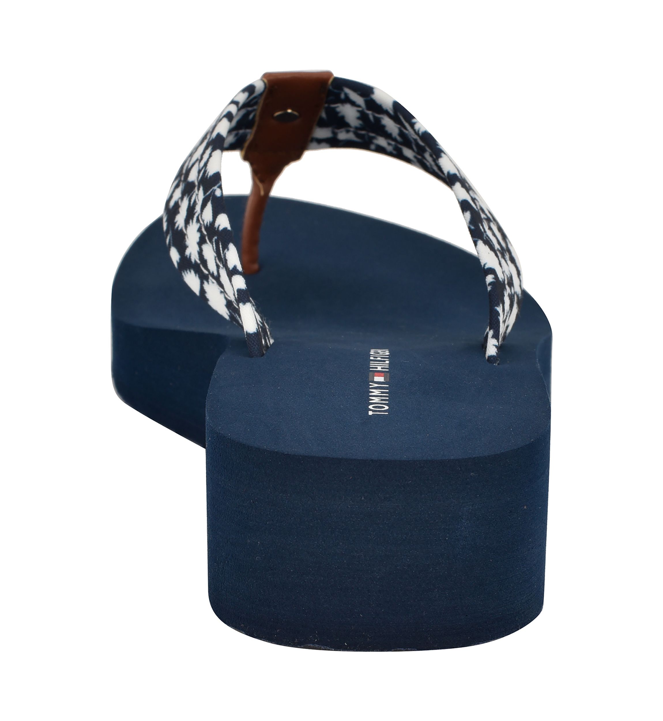 Rhalime Floral Wedge Flip Flop Thong Sandals