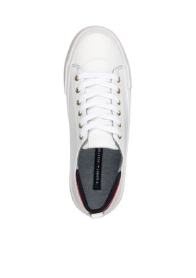 Two Lace-Up Court Sneakers