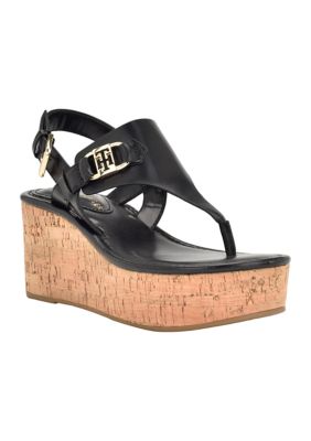 Vani Thong Platform Wedge Sandals