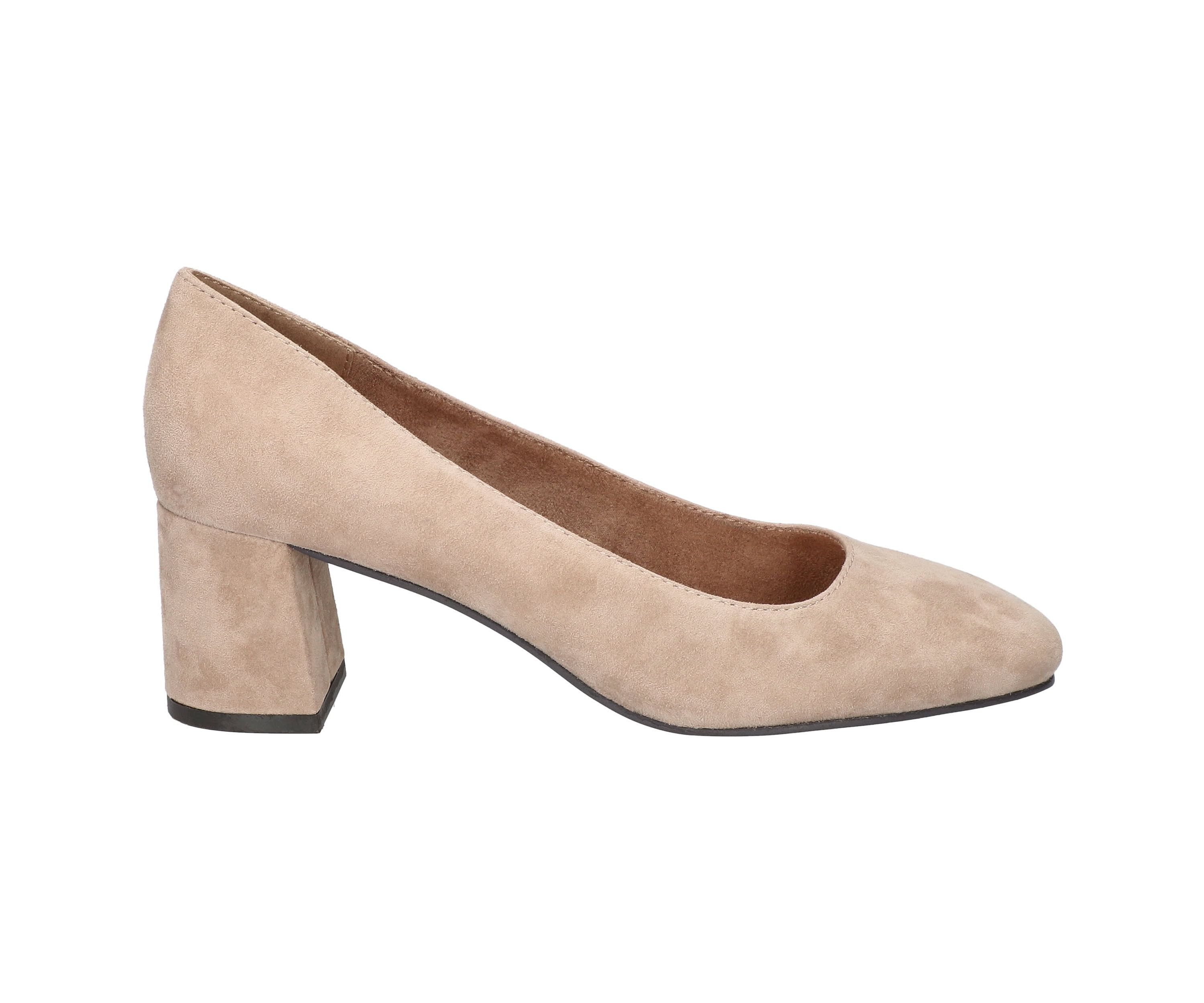Jillian Block Heel Square Toe Pumps