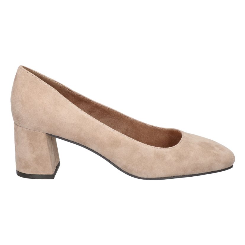 Jillian Block Heel Square Toe Pumps