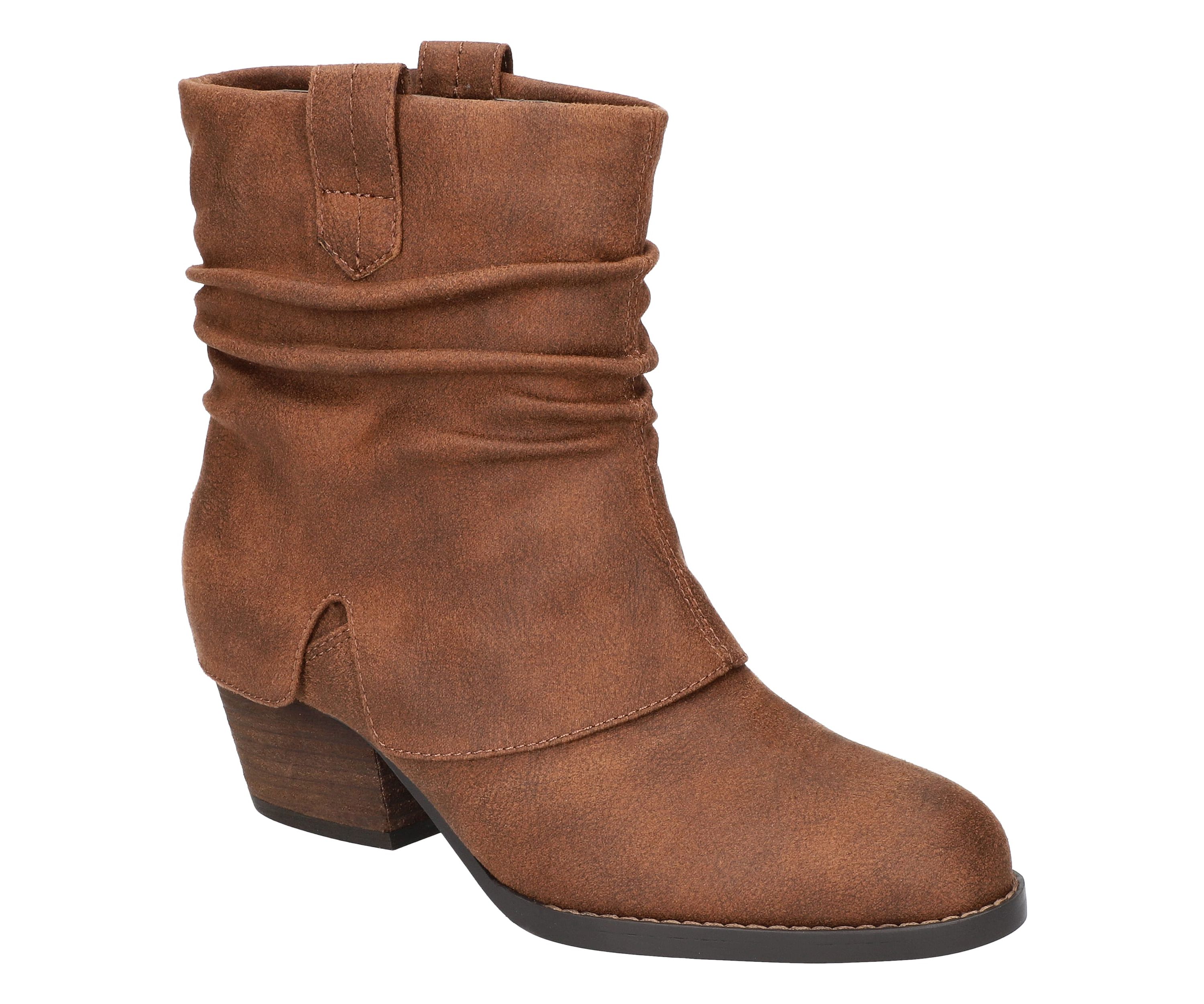 Twyla Slouch Block Heel Ankle Boots