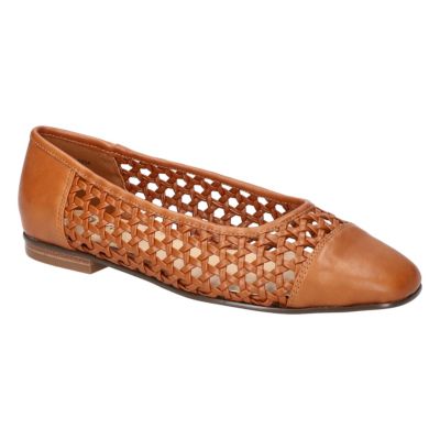 Bella-Vita Women's Beloved Square Toe Flats, Tan, 8.5M