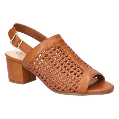 Bella-Vita Women's Adley Block Heel Sandals, Tan, 11W