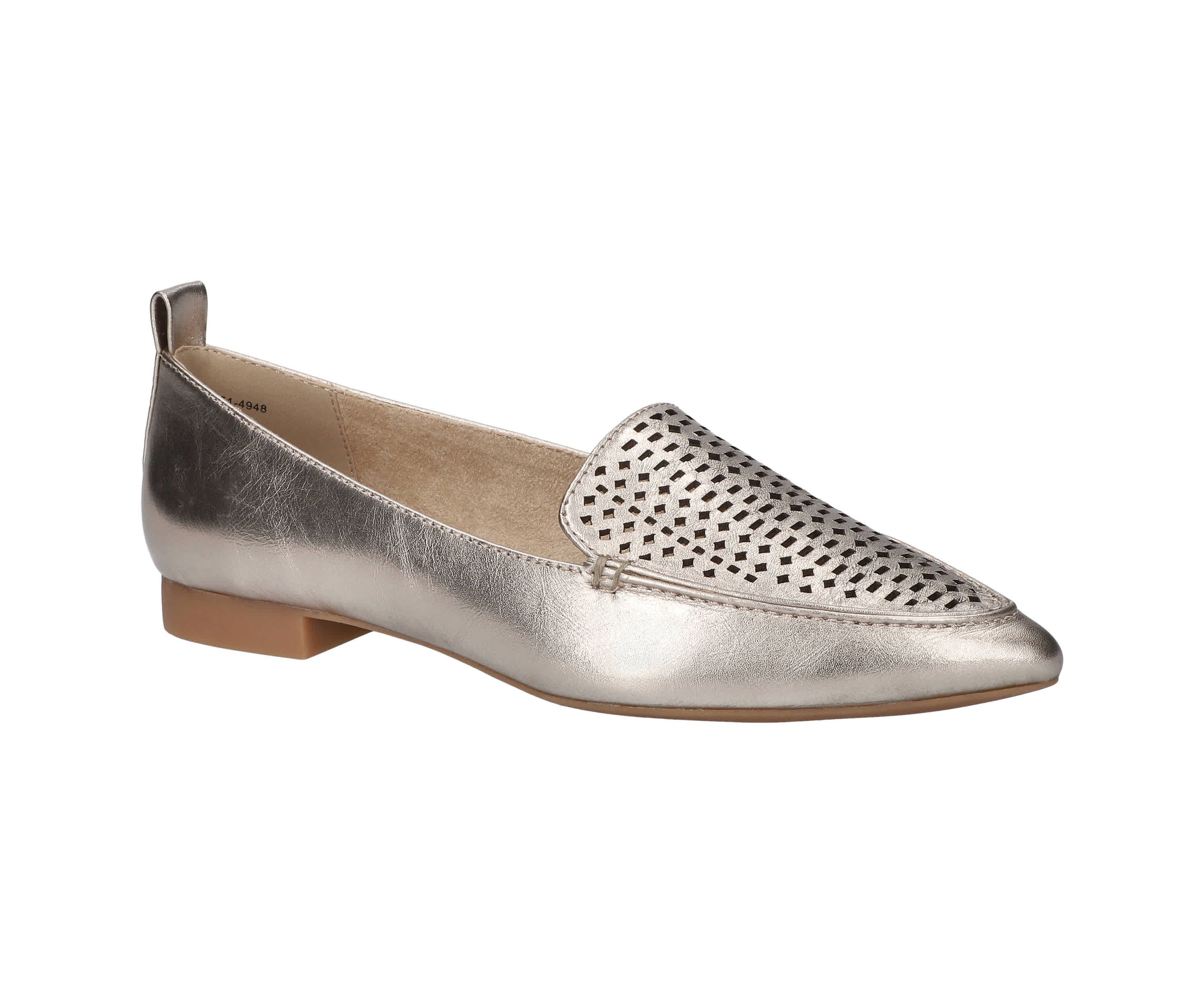 Alessi Perf Pointed Toe Flats