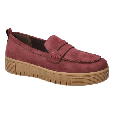 Bella-Vita Women's Bo Comfort Loafers, Burgundy, 7W