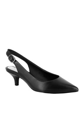Easy Street Faye Slingback Heels, Black, 7.5W
